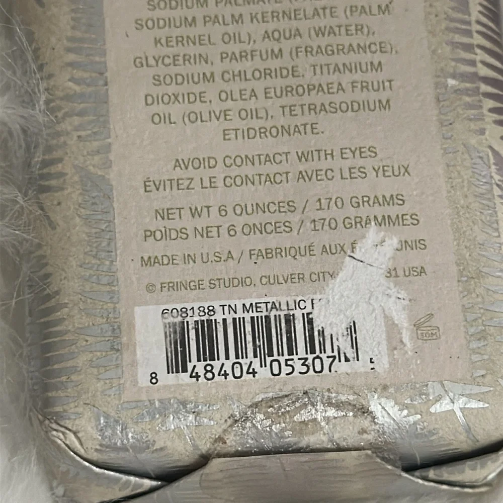 FRINGE Cedarwood Luxury Triple Milled Luxury Soap Cedar Wood Scent‎ NEW